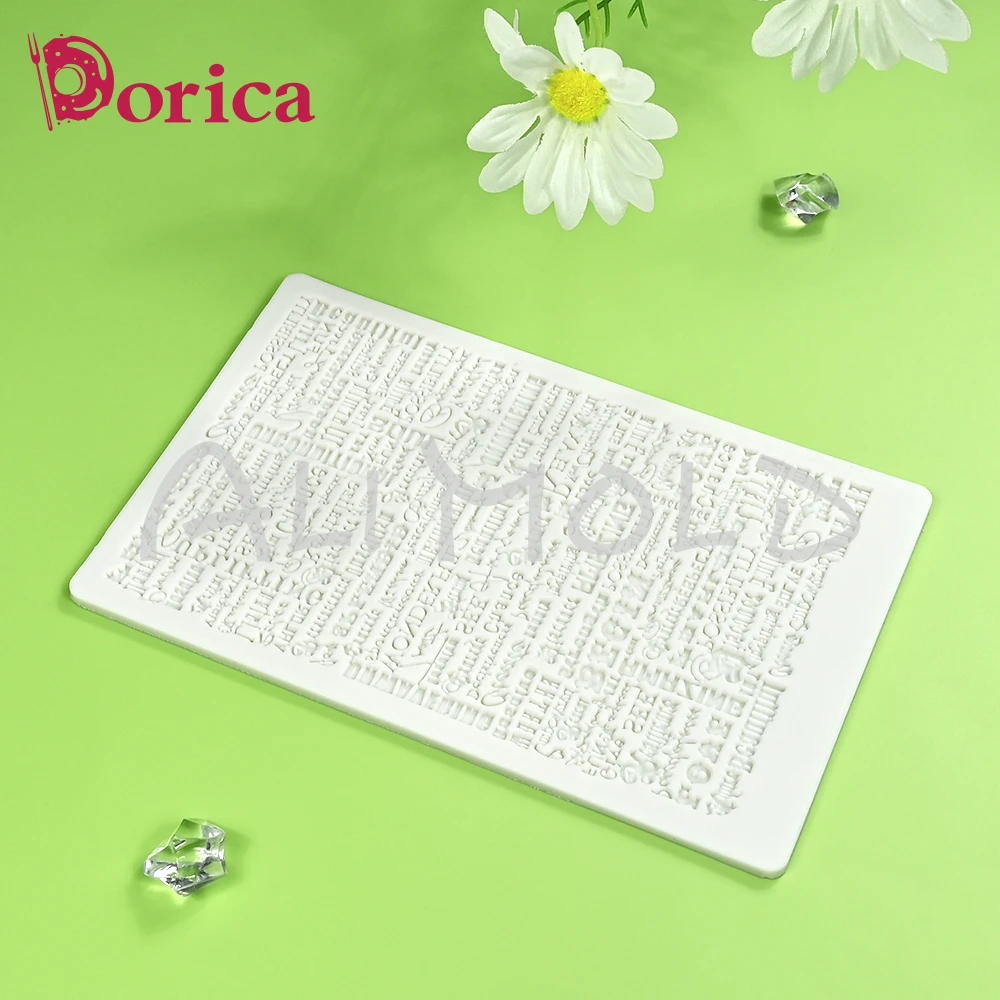 Alphabet Fondant Silicone Mold Fudge Chocolate Mould DIY Letter Resin Clay Gypsum Home Decorating Tool Cake Bakeware Accessories