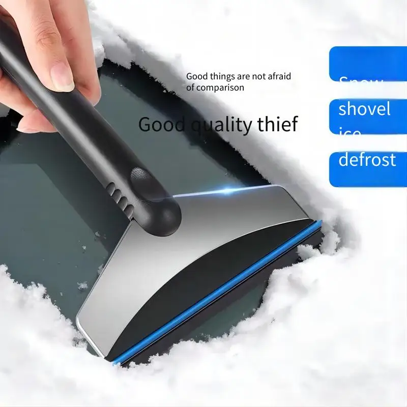 Car Snow Shovel, Auto-Specific Ice Scraper & Snow Board - 304 Stainless Steel Blade, Portable Winter Window Defrosting Tool