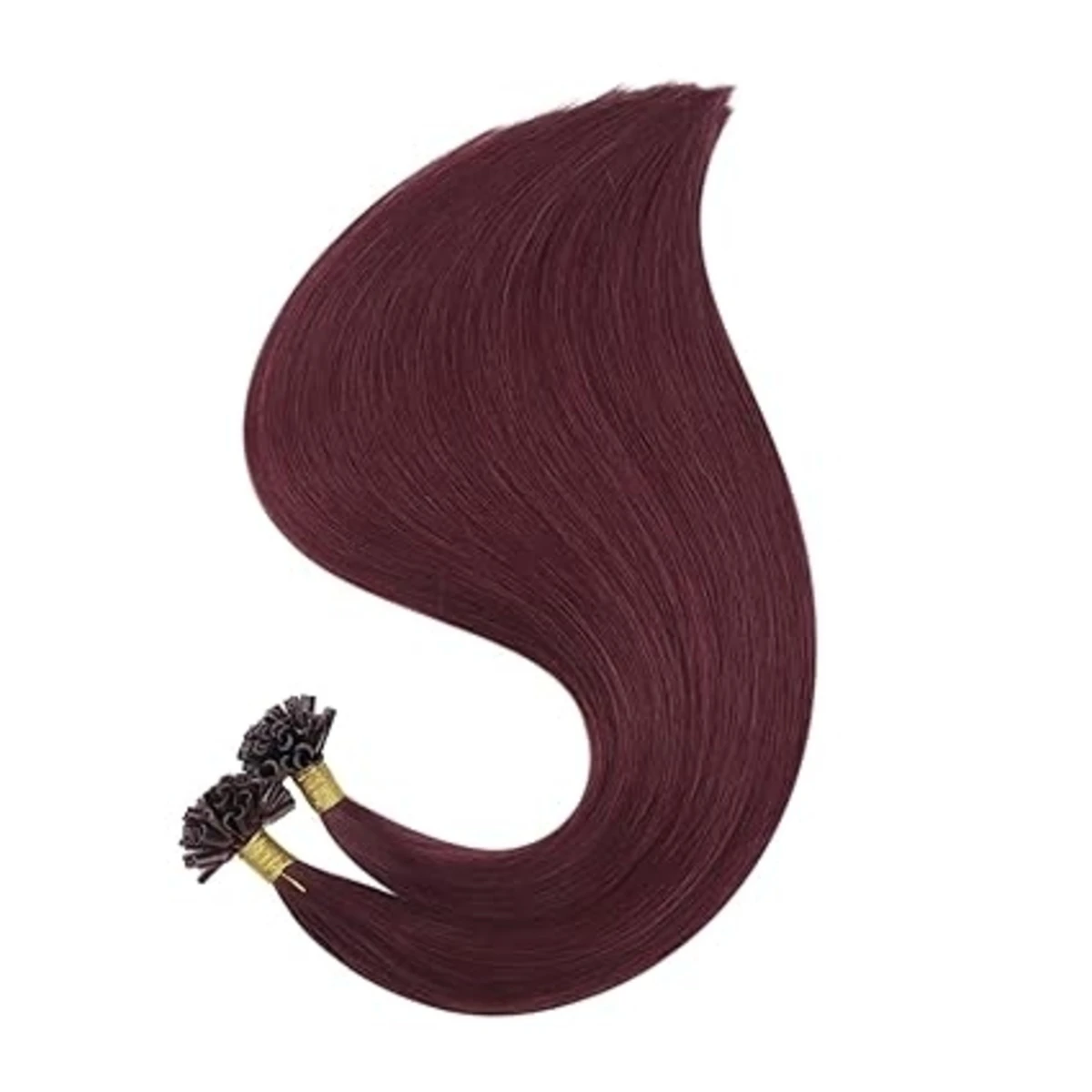 Full Shine U tip Human Hair Extensions Pure Color Keratin Hair Extensions Human Hair Prebonded Remy Hair Extensions