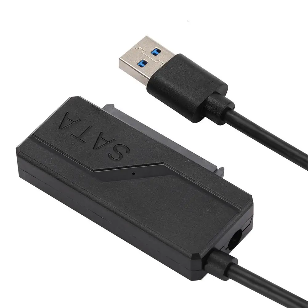 Sata para USB 3.0 cabo adaptador, 22 pinos suporte, 2.5 ", 3.5", HDD externo, SSD, disco rígido, conector do computador, apto para SATA 3