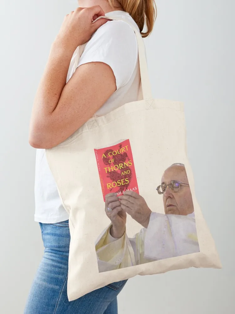 A Court Of Thorns And Roses Pope Meme Tote Bag Candy bags shoping bag tote bags men