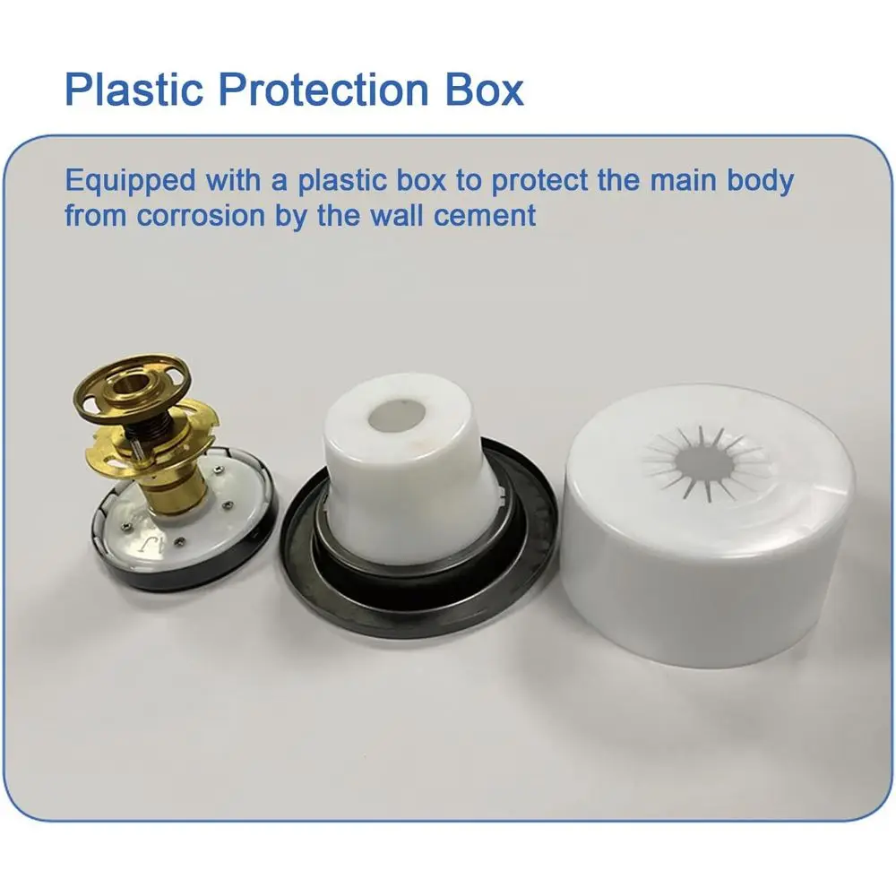 نفاثة دش نحاسية مستديرة قابلة للتعديل لتجربة التدليك تشبه المنتجعات الصحية #4