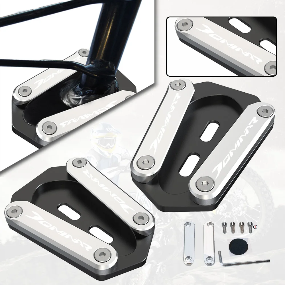 

Для BAJAJ DOMINAR 250 400, аксессуары для мотоциклов всех лет, DOMINAR 250, удлинитель подставки для ног, боковая подставка, увеличитель, пластина