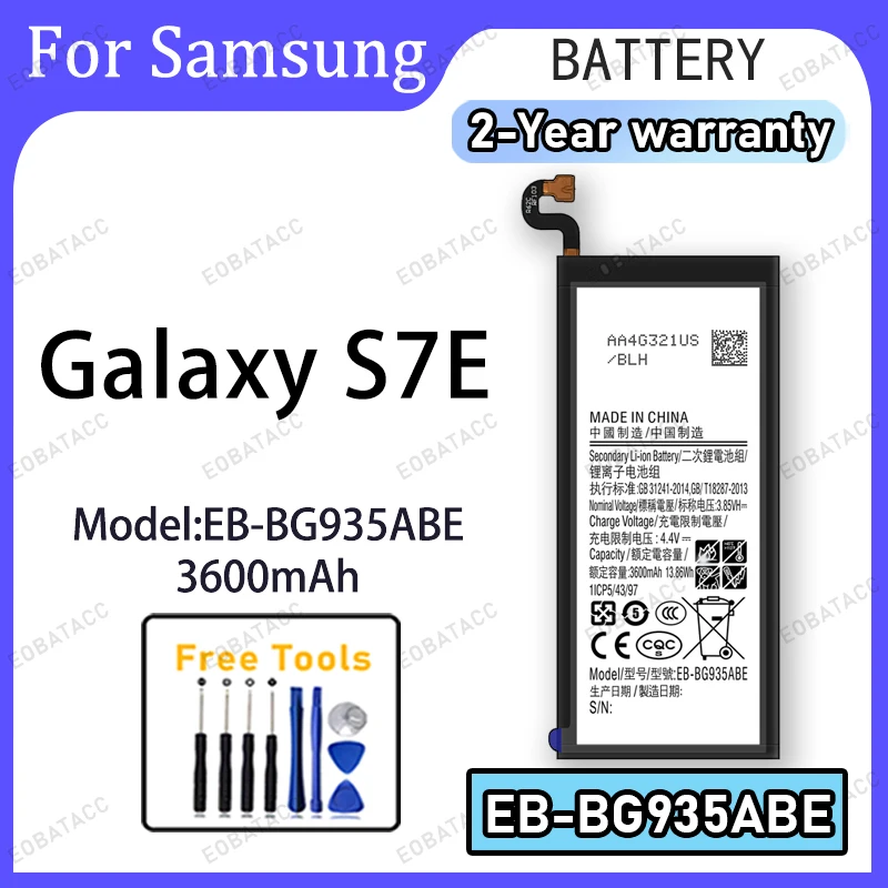 3600mAh EB-BG935ABE Replacement Battery for Samsung Galaxy S7E with Repair Tools Kit