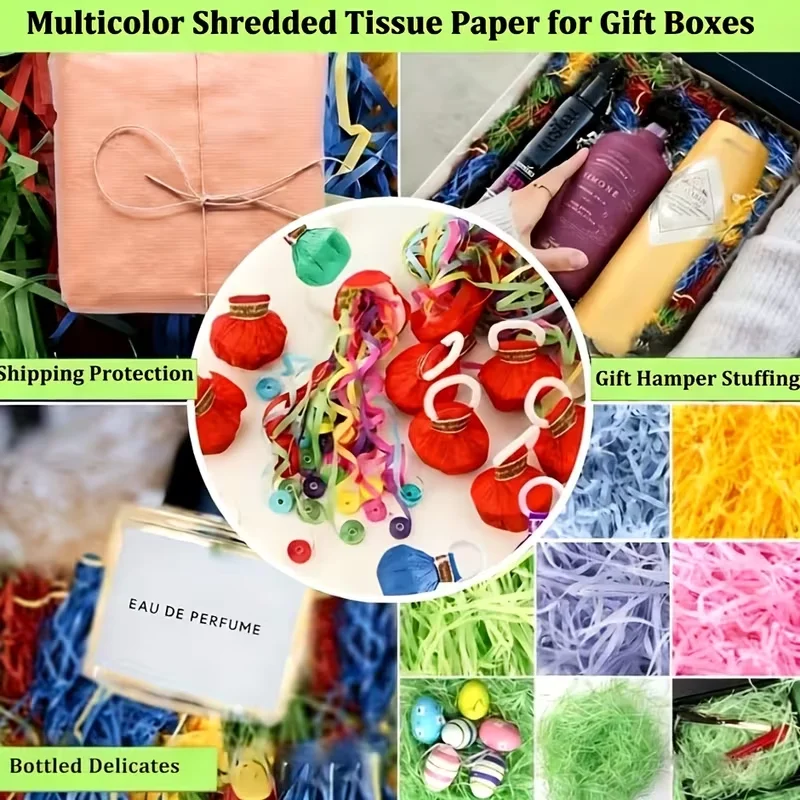 

20pcs Handheld Confetti Flower Tubs with Colored Paper - Shimmering Ribbon And Paper Confetti, Ideal for Weddings, Birthdays,