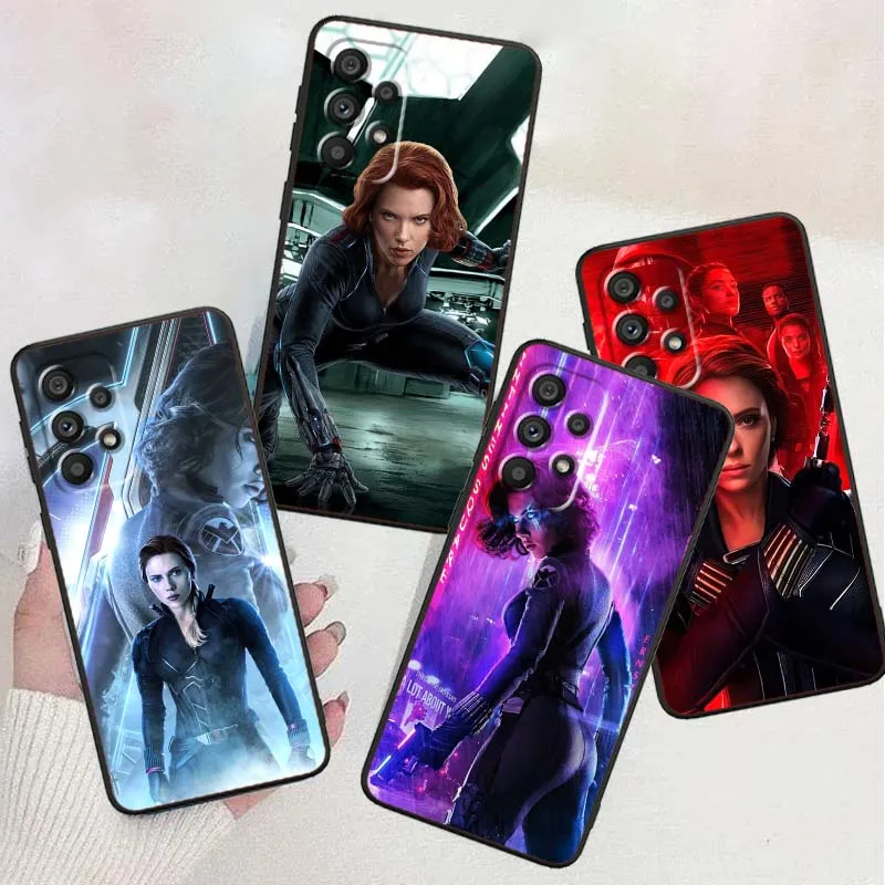 

Black W-Widows Anime Cool Cover For Samsung A73 A72 A71 A55 A54 A53 A52 A51 A13 A22 A16 A15 A12 A14 A26 A07 5G Black