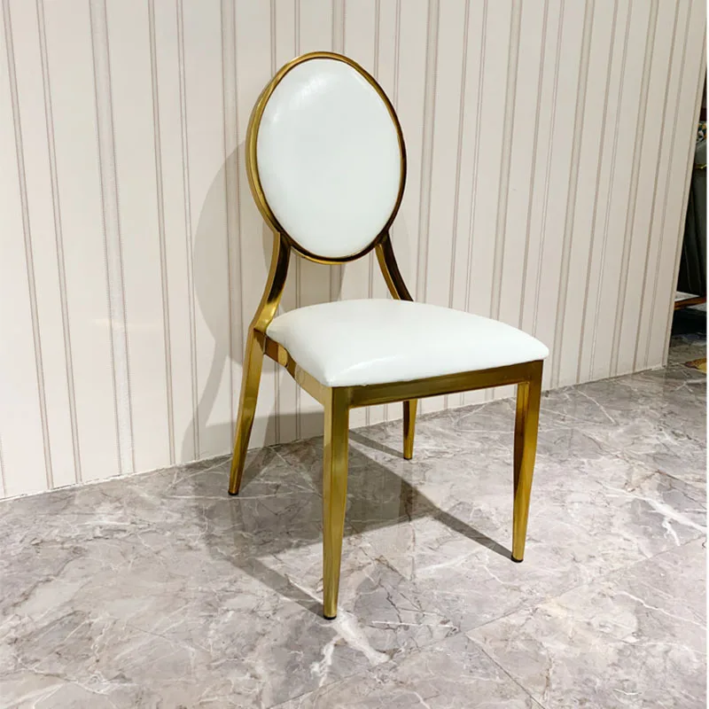 Gold Dining Table Chair Leisure Luxury Nordic Home Relaxing Chair Salon Styling Mueble De Cocina Living Room Furniture CC50CY