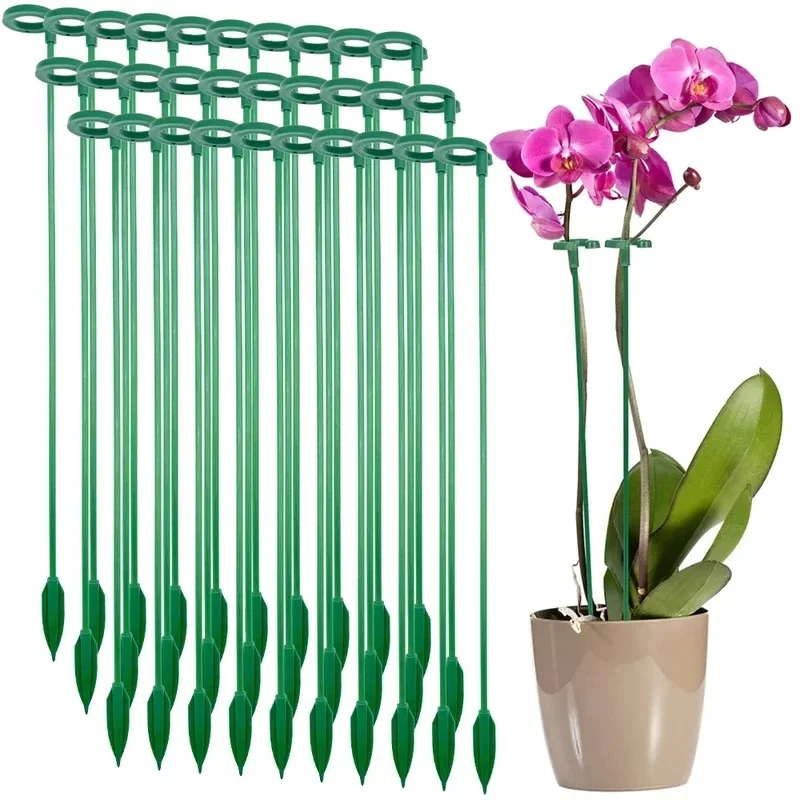 5-15PCS Plant Supports Stand Butterflies Orchid Flower Potted Fixing Rods Reusable Vegetable Protection Fixing Tool Gardening