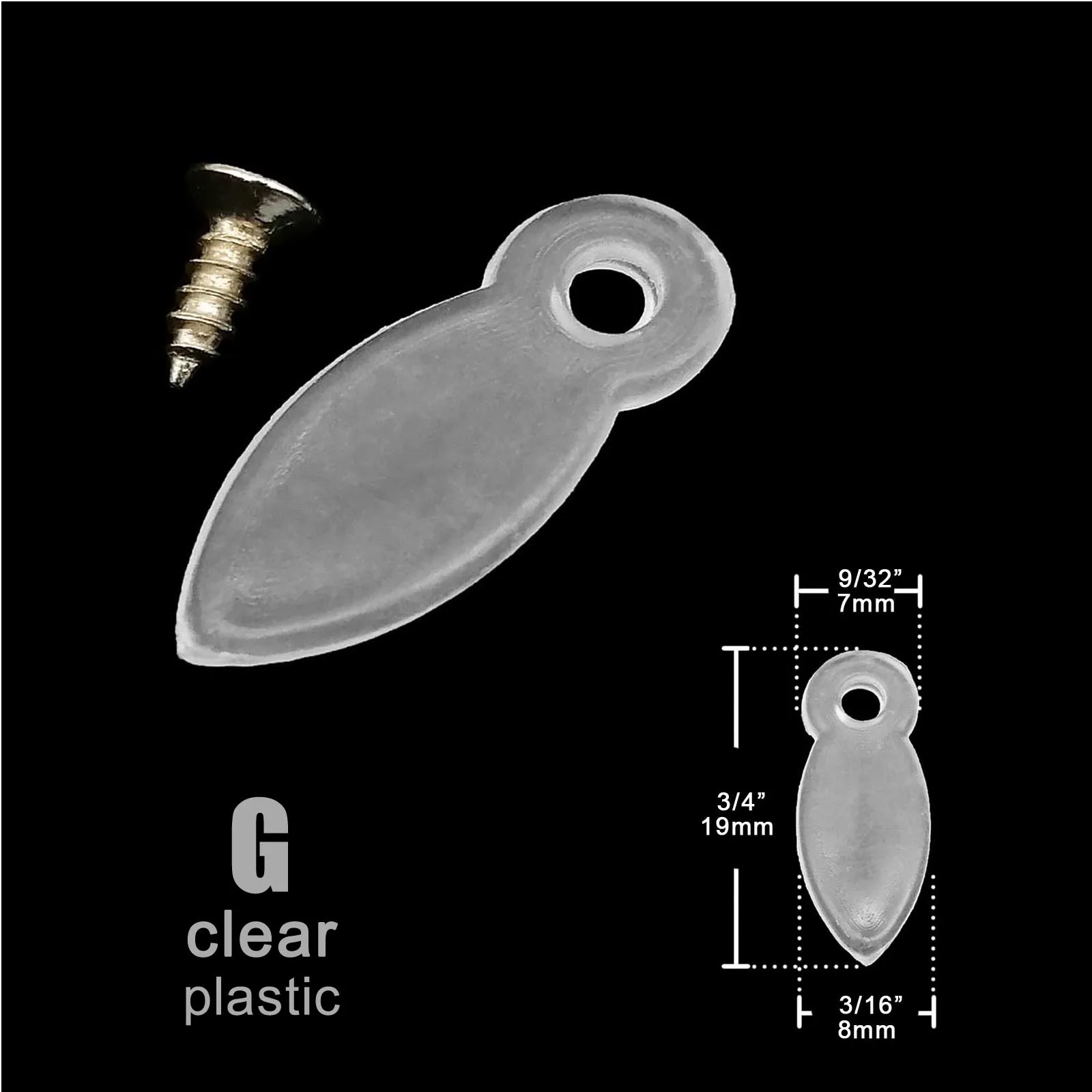 50 Stück Golden Black Clear Metal Plastic Picture Photo Mirror Scrapbook Frame Backboard Turnbutton Turn Button Rotating Fixing Brad – Detail 8