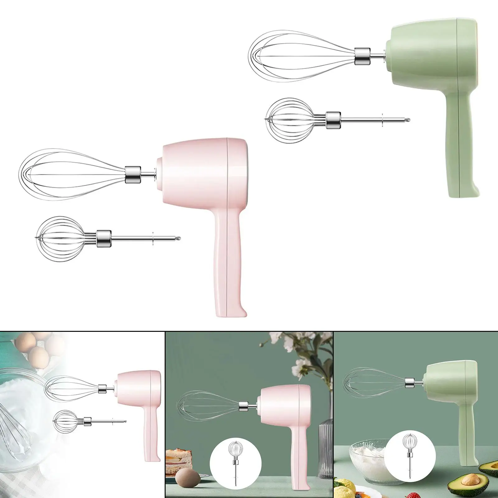 フードミキサー 軽量電動ハンドミキサー クリームフードケーキベーキングミキサー ミニ