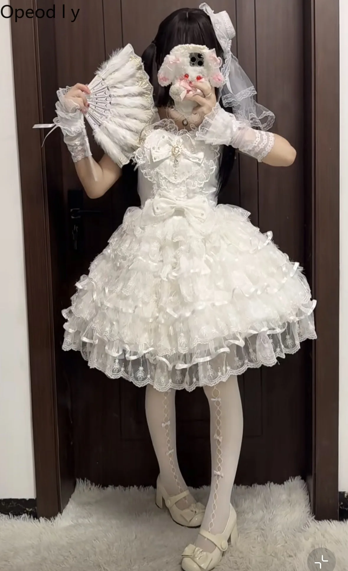 

Original Design Lolita Dress Sweet Flower Wedding Jsk Suspender Dress Summer Fairy Cute Bow High Waist Princess Wedding Dress
