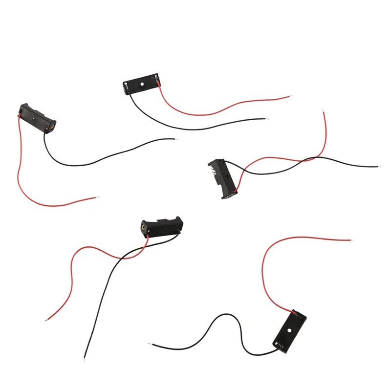 

N09R-20Pcs 23A/A23 Батарея (12 В) Чехол-держатель с зажимом Черный