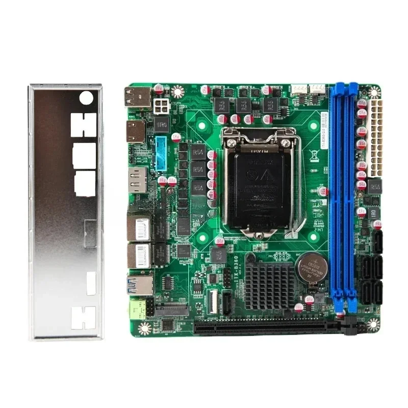 Board with 2Nvme Slots New Original NAS Motherboard for 6SATA3.0 8th 9th I3 I5 I7 1151 Mini ITX Industrial