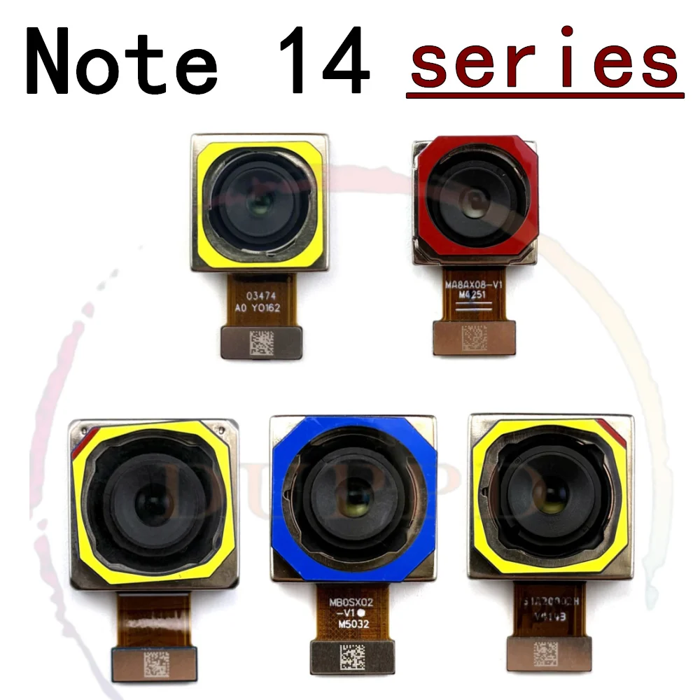 Rear Backside Camera Module For Xiaomi Redmi Note 14 Pro+ 5G Note14Pro 4G Wide 200MP Back Facing Main Camera Flex Cable Parts