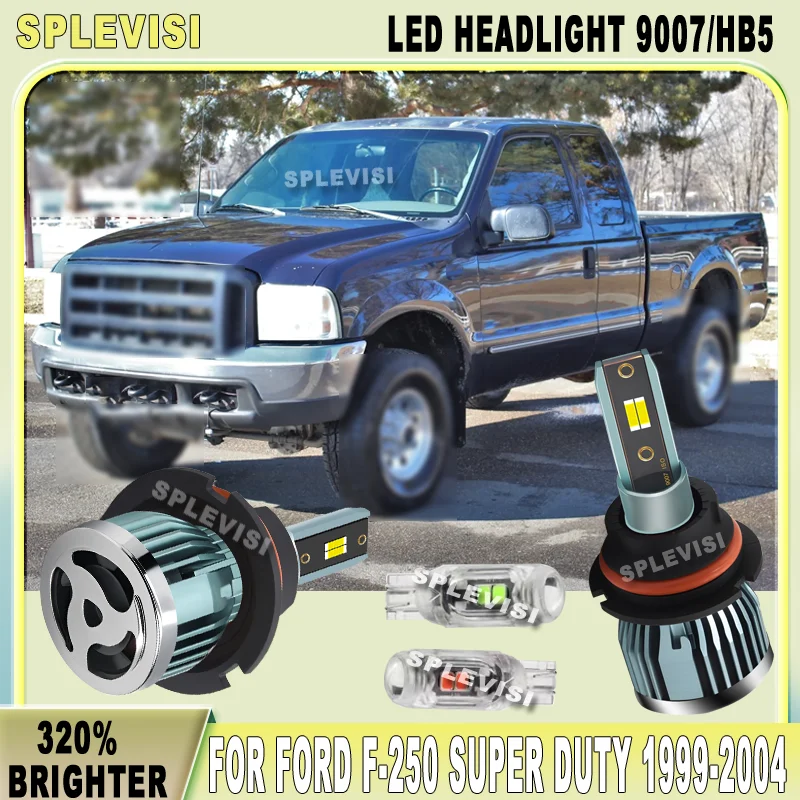 Warranty prevents moisture ingress and internal corrosion LED Headlight For Ford F-250 Super Duty 1999 2000 2001 2002 2003 2004