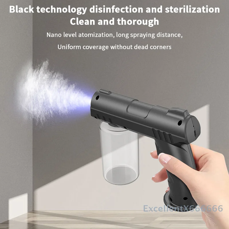 USB Electric Sanitizer Sprayer with Blue Nano Light - Sanitize Garden and Home Effortlessly