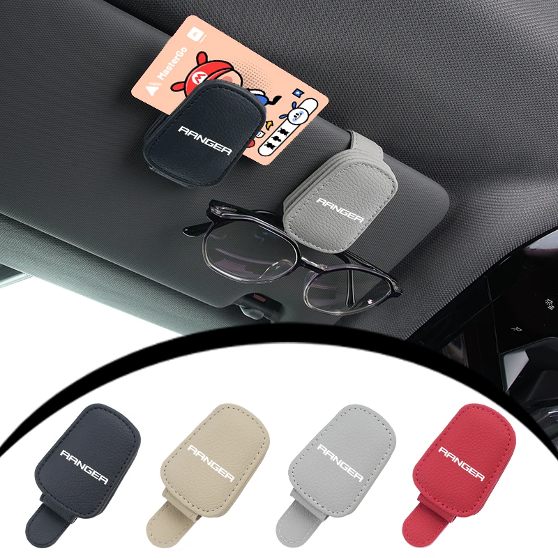 

Car Logo Visor Glasses Holder Sunglasses Clip For Ford Ranger Focus mk2 mk3 Fiesta mk7 Mondeo mk4 S-MAX Kuga Mustang Escort Falc