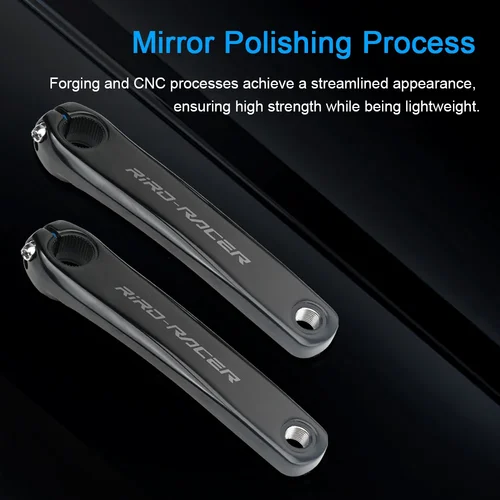 Imagen 2 del producto Platos y bielas para bicicleta de carretera RIRO RACER R8, rueda dentada ultraligera de 170mm, 50-34T, piñones, platos y bielas plegables integrados huecos