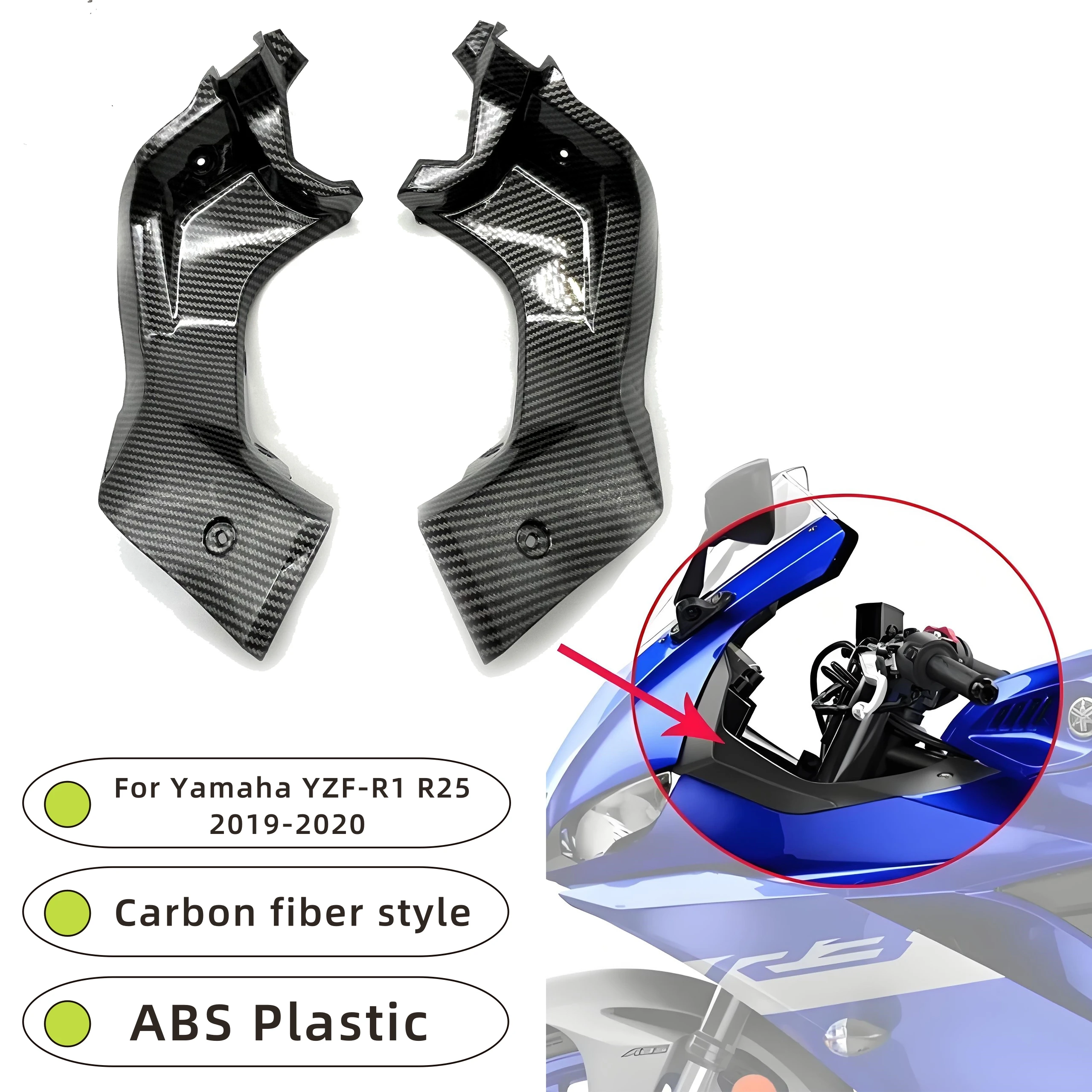 

Для Yamaha YZF-R1 R25 2019-2020 мотоциклетная приборная панель, боковая крышка, АБС-пластик, аксессуары для обтекателя