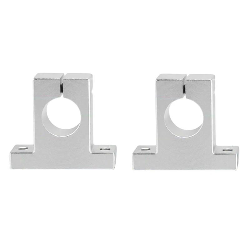 2 Pcs Linear Motion Rail Clamping Rod Rail Guide Support Shaft Bracket Coupling Mount SK8 8Mm