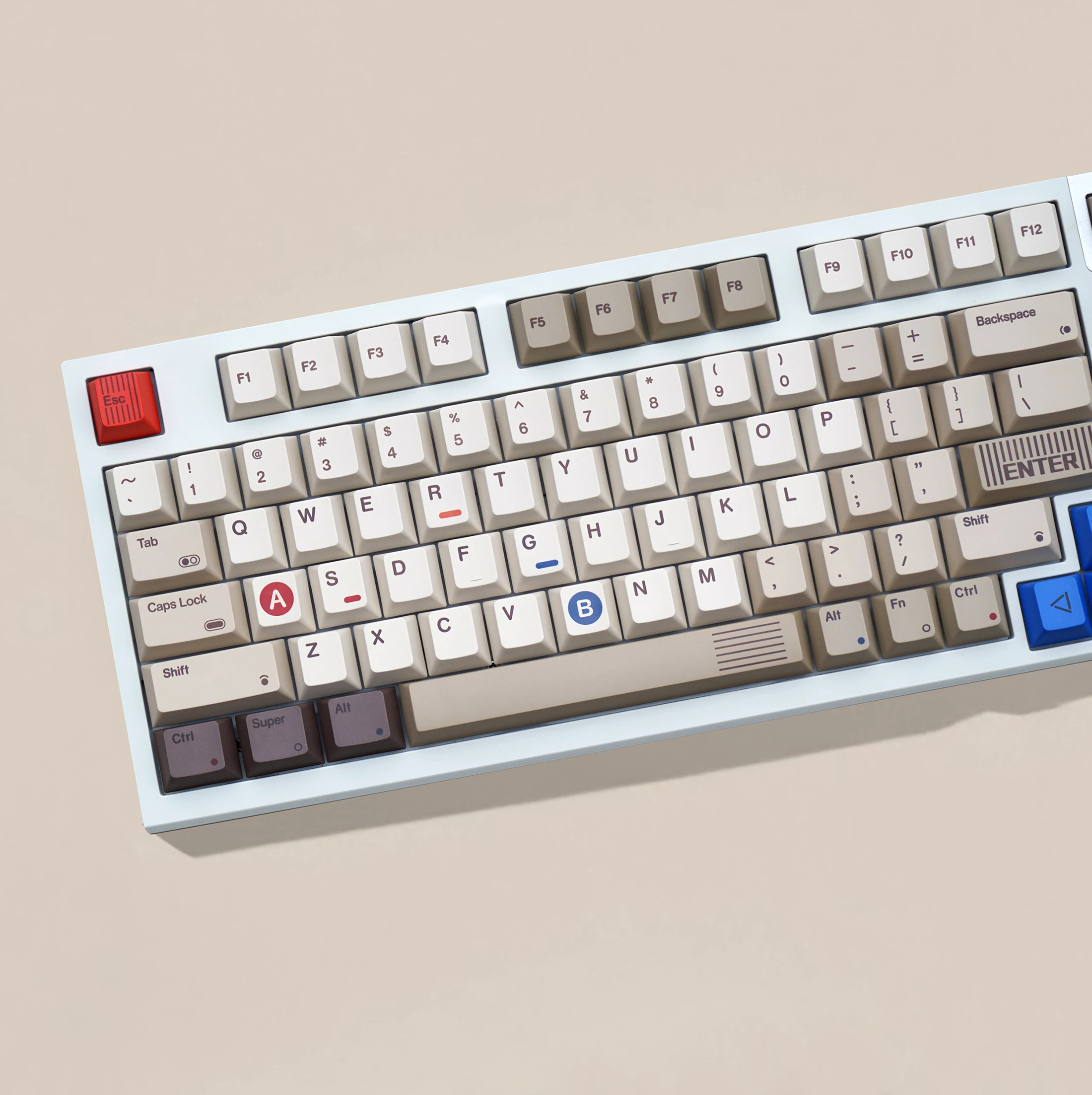 

138 Keys 1989 PBT Cherry Profile Key Caps Dye Sub Top Print Keycap for 61 68 75 84 87 96 104 108 MX Mechanical Keyboards