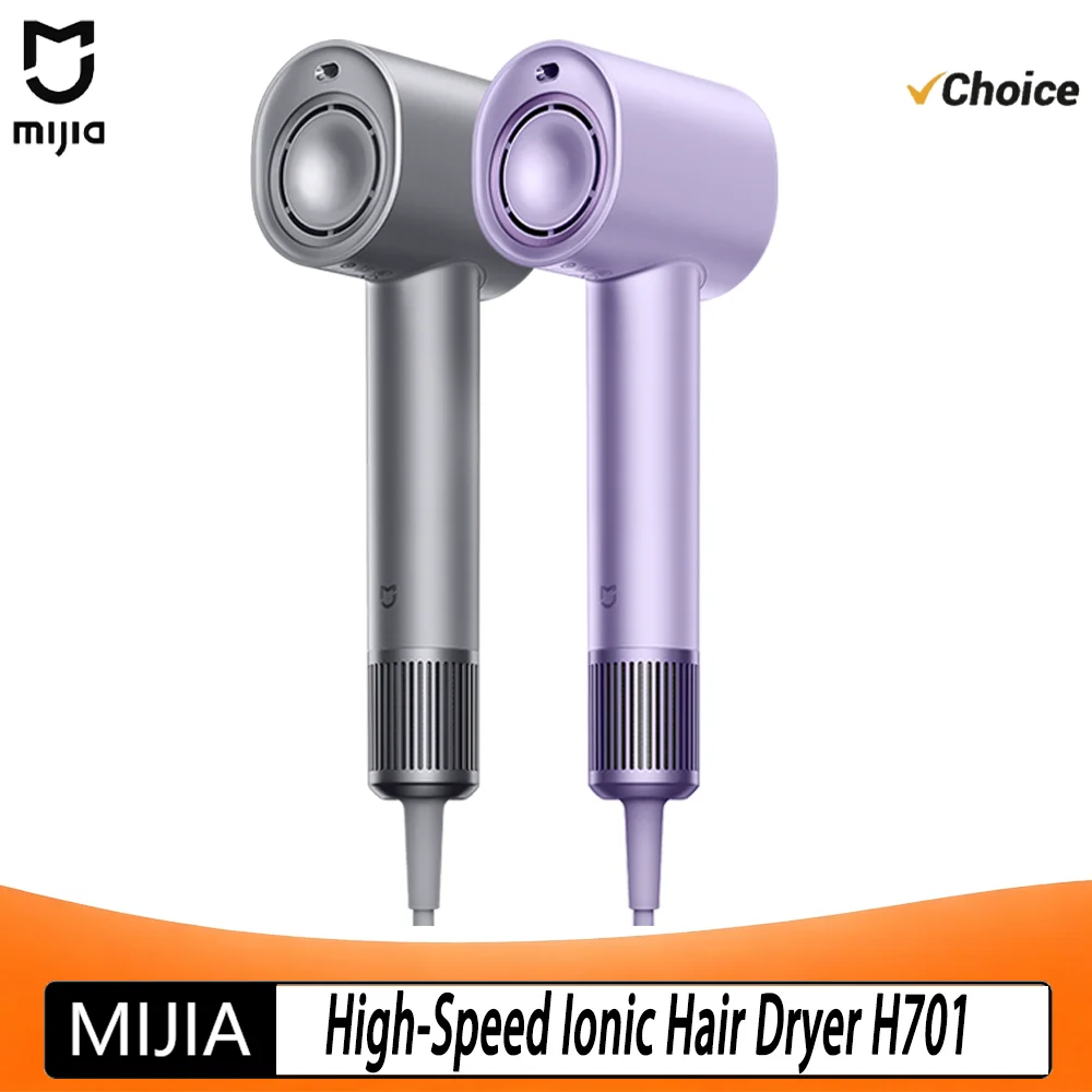 Mijia H701 High Speed Water Ion Hair Dryer 110000RPM 200M Negative Ions Smart Temp Control Household Blow Dryer