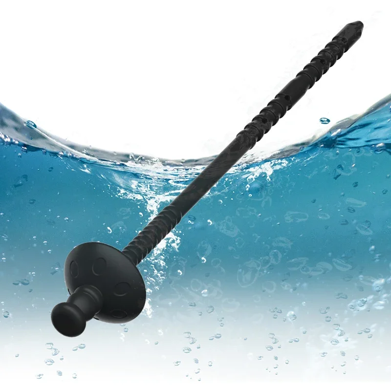 سيليكون مع حقنة لعبة استثارة القضيب مجرى البول السبر المكونات موسع مجرى البول القذف الإحليل التحقيق الحصان العين عصا لعبة الجنس للرجال