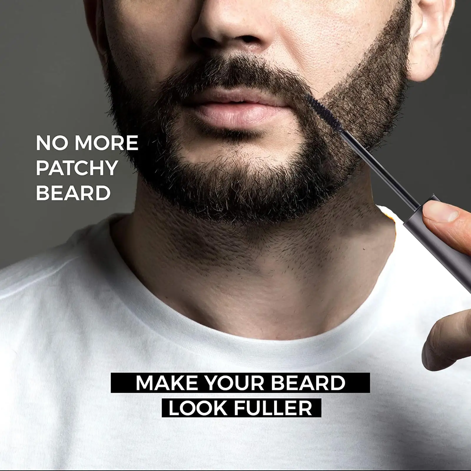 Beard Filler Brush Dark Brown Sweat Proof Barber Styling Hair Makeup Tool for Men Beard Enhancement view 5
