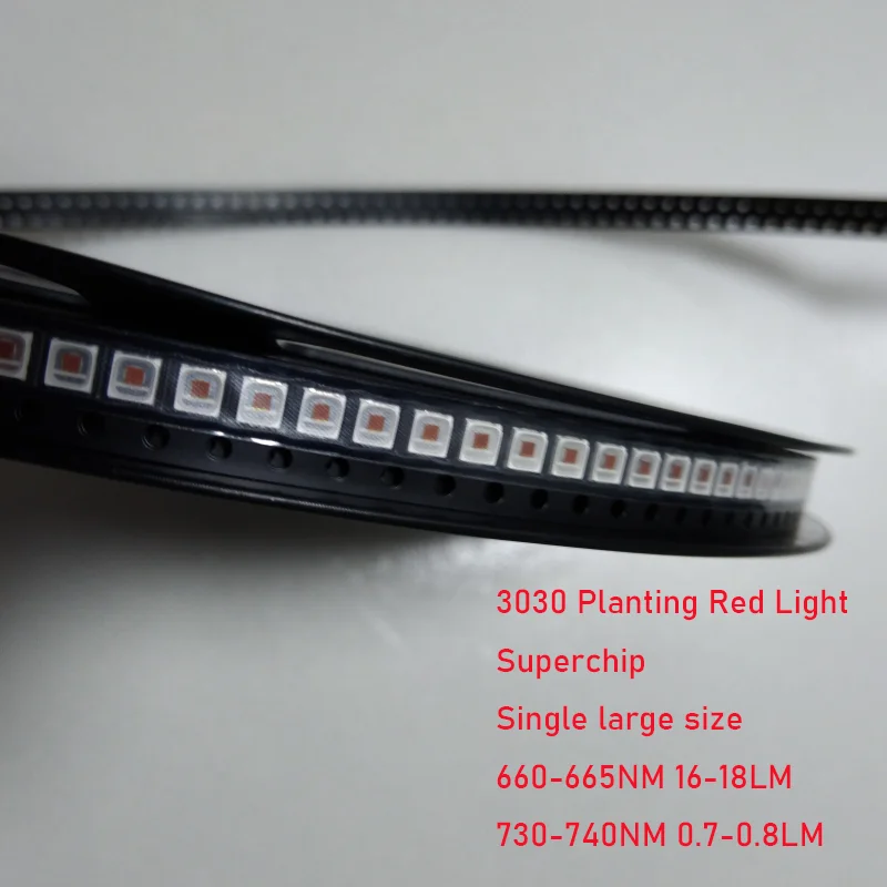 Led Red Light 660nm IR 730nm Epistar Super Chip Large Size Red 3030 1W for Quantum Board Grow Lamp Manufacturer Plants Indoor