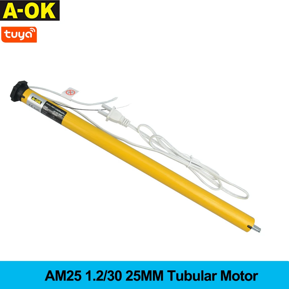 Imagem -06 - A-ok Tuya Wifi Am25 Inteligente Rolo Sombra Blinds Motor para 38 mm Tubo Alexa Google Casa Rf433 Controle Remoto Motores de Cortina Elétrica