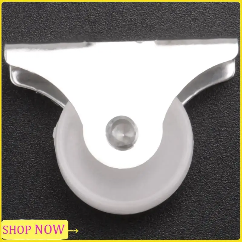 Especial 16 Pcs White Plastic 25Mm Diameter Furniture Replacement Caster Wheel