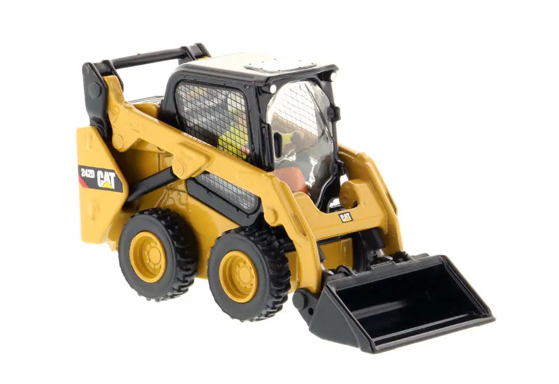DM 1/50 Scale Cat 242D Compact Skid Steer Loader โดย Diecast Masters สําหรับคอลเลกชันของขวัญ 85525