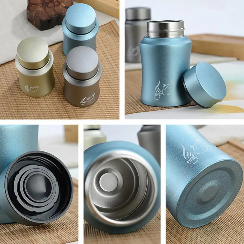 50g Metal Mini Tea Can Travel Portable Stainless Steel Sealed Mini Tea Storage Box Waterproof Candy Jar Buttons Spice Container