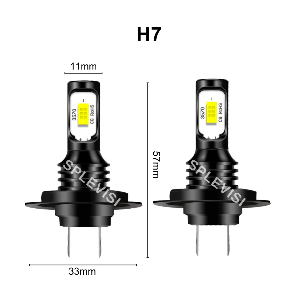 Xenon White LED Headlight High Beam Bulbs 9V-36V 70W 8000LM For Audi TT MK1 8N 1998 1999 2000 2001 2002 2003 2004 2005 2006