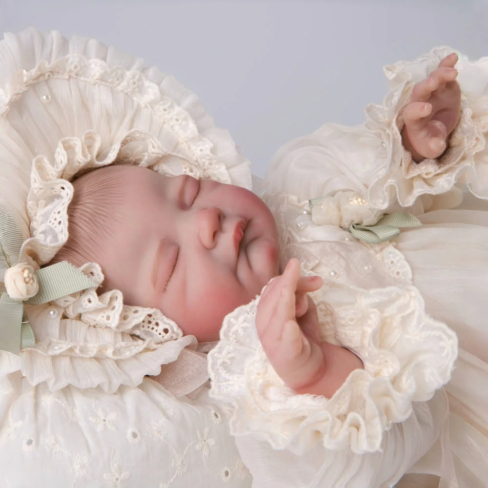 Cloveray 22-дюймовая реалистичная кукла реборн, милая виниловая кукла, реалистичная кукла для новорожденных, ретро викторианский стиль, детская кукла, подарок на Рождество