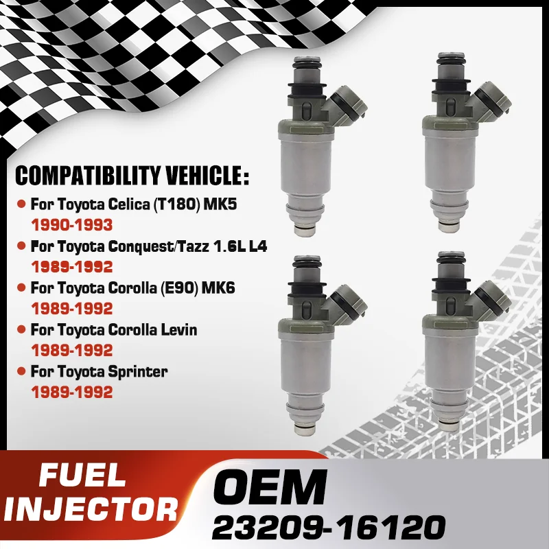 

Car Fuel Injectors Nozzle For Geo Prizm Holden Nova Toyota Carri Toyota Celica Toyota Conquest Toyota Corolla Toyota Sprinter