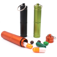 Capsule EDC Waterproof Box Hike Survival Seal Survive Trunk Container Holder StorageWaterproof Pill / Match Case Box Container