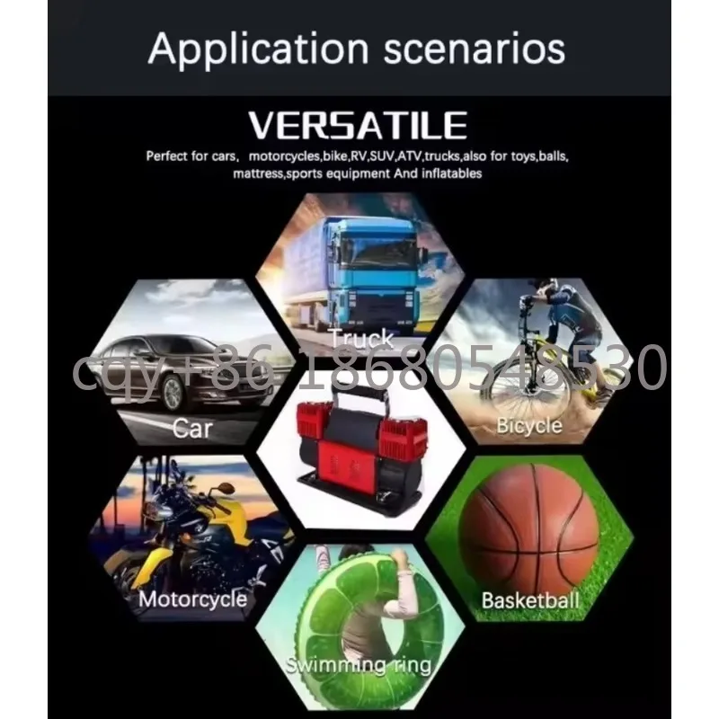 MM 2025 Heavy  300L/min Digital Display Heavy  Compressor Strong Power Auto Inflatable air Compressor with Pressure