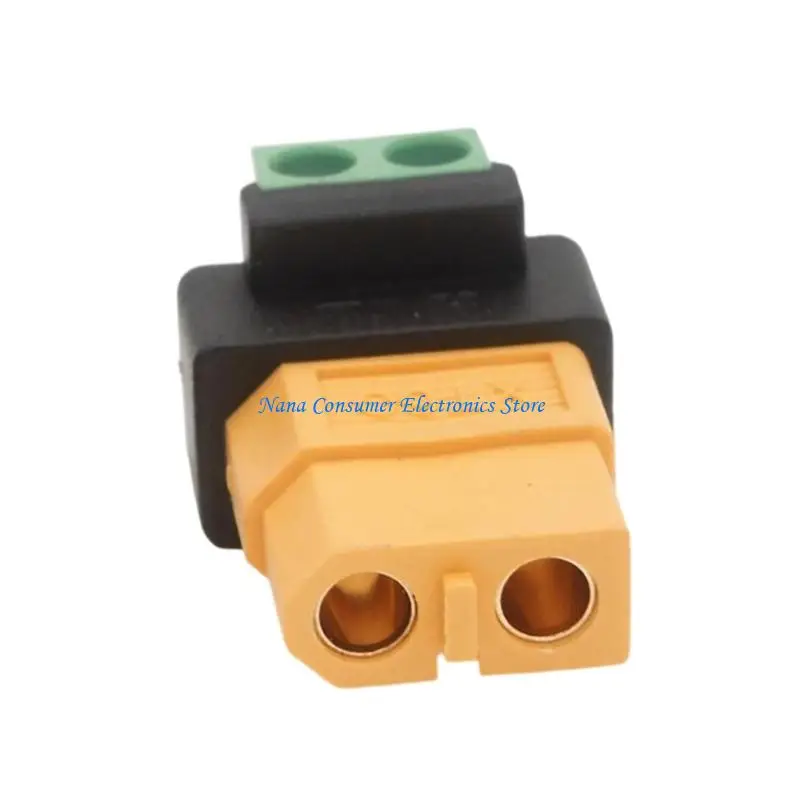 G7NE XT60 Female to 2P Green Terminal Adapter For UAV Solar Panel Model Devices