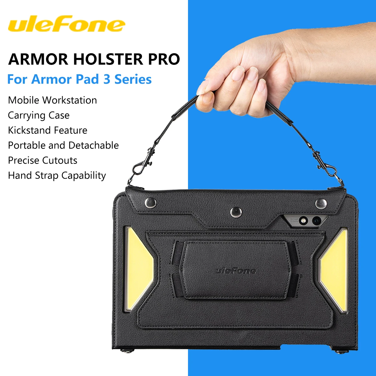 Ulefone funda de armadura Pro para ulefone Armor Pad 3 Series, funda de transporte multiusos para tableta