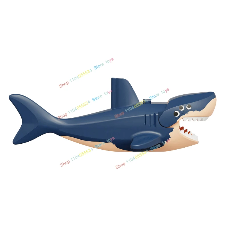 

MOC Anime Sharks Snow Monsters Sets Cartoon Animals Building Blocks Accessories Model Kids for Toys Birthday Gifts AN001 AN002
