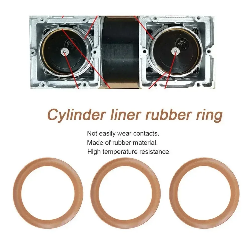 

Piston Ring Rubber Insulated For 550/1100/1500W Oil-Free Silent Air Compressor High Temperature Resistance Piston Ring Air Tool