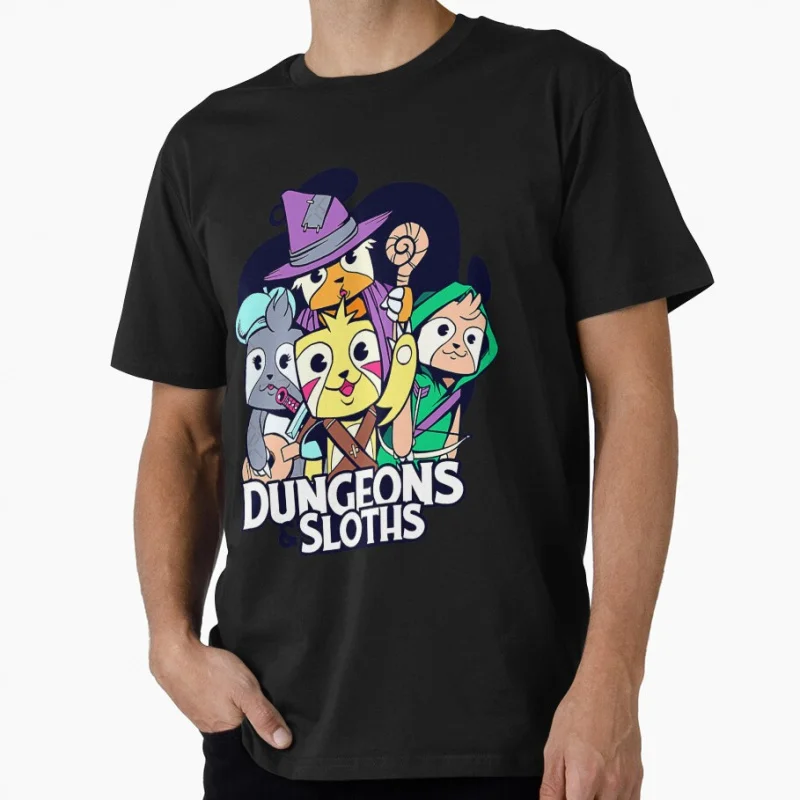 

Darkest dungeon Sloths Mod Retro Videogame Anime gift t shirt for man Cartoon Graphic Clothes 100% cotton print All size Tops