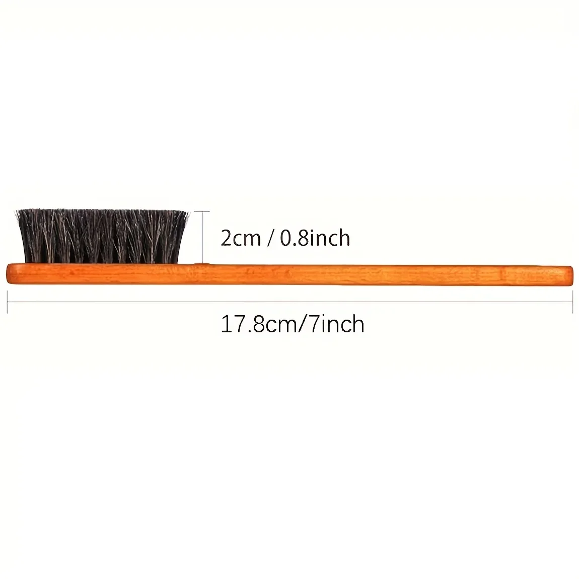 Premium 2Pcs Horse Mane Detailing Brush Set for Jewelry Silverware and Paint Polishing High Precision Cleaning Tools