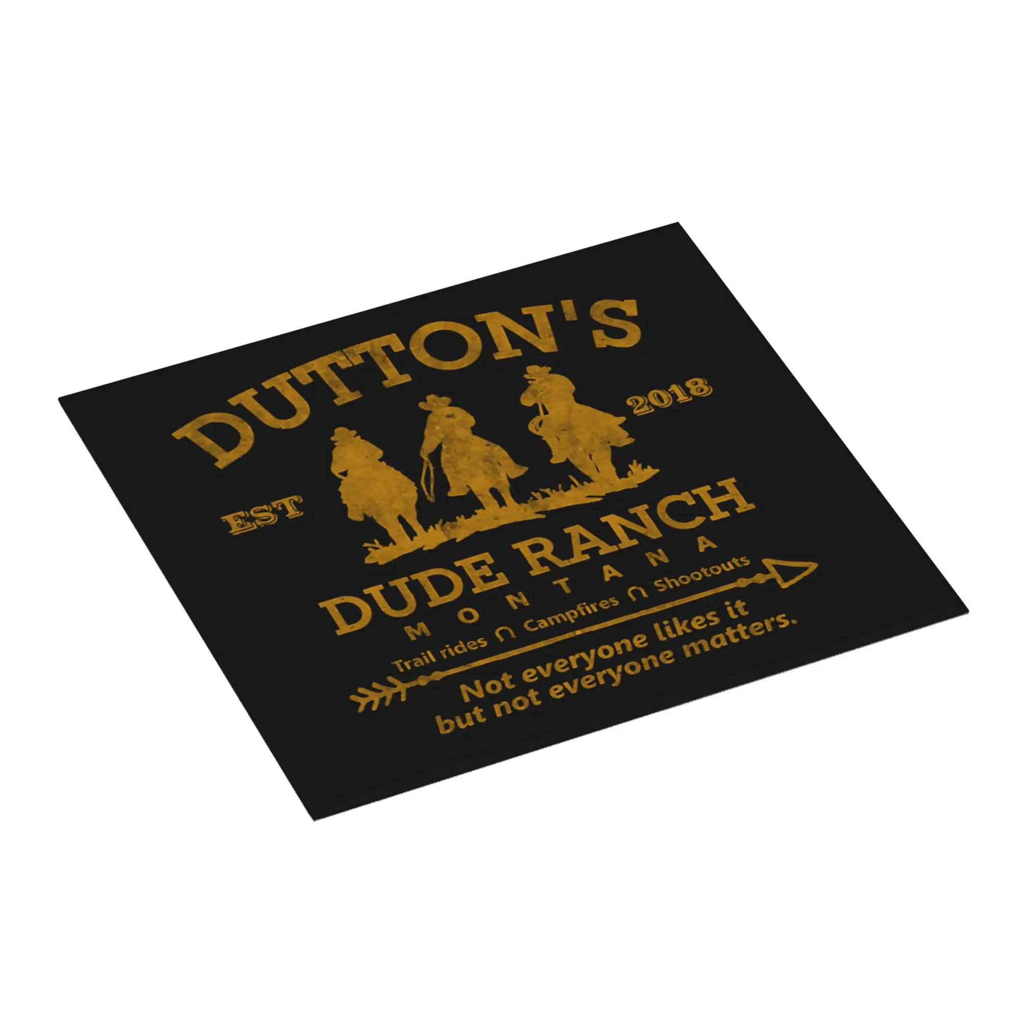 Yellowstone Dutton Ranch Arrows Drying Mat For Kitchen Waterproof Non‑Slip Oil Proof Reusable  Bathroom Countertop Protector Mat