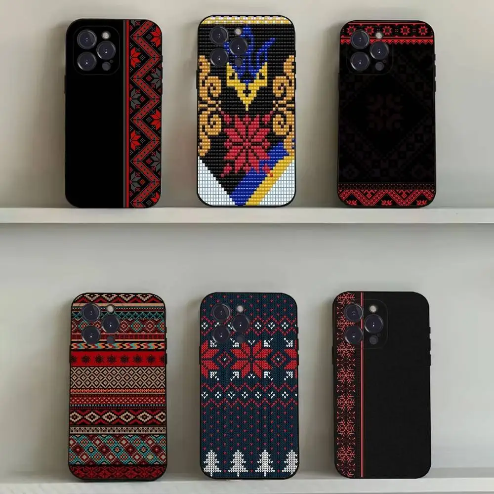 

Ukraine horn Pattern Phone Case For iPhone 16,15,14,13,12,11,Pro,Max,Plus,X,XS,SE4,E,Mini,Soft Black Case