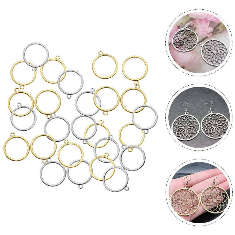 

60 шт., круглый кулон, ободок для изготовления ювелирных изделий, металлический кулон, основание, поднос, заготовка для поделок из смолы, подвески, металлические подвески