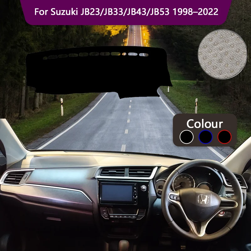 Dashboard Carpet Dashmat for Suzuki JB23/JB33/JB43/JB53 1998–2022 Liner Sunshade Anti-dirty Anti-sun Sticker Pad Accessories.