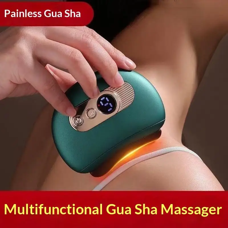 

9 Vibration Gears Electric Scraping Board Large LCD Screen Clear The Meridians Painless Scraping Board Relieve Fatigue