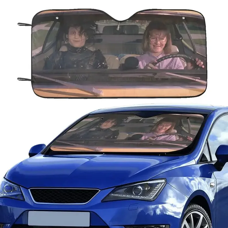 Edward Scissorhands First Day Out Car Visor Sun Shade